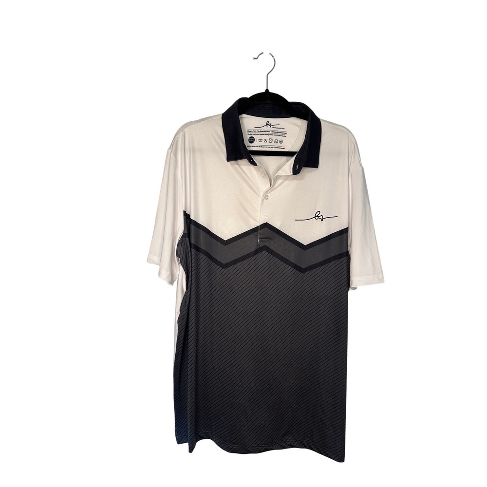 Boston Scott Golf XXL Mens Classic Geo Links Collection Polo Shirt‎ NWT